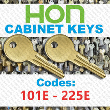 ( 2 pack) Two Hon Desk & File Cabinet keys / Select key code / Series 101E-225E picture