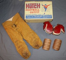VTG Late 1950s-Early 1960s Hutch Youth Football Gear + Orig. Box Incomplete picture