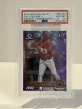 2022 Bowman Draft Chrome Sal Stewart #BDC-122 Purple Refractor /250 (RC) PSA 10 picture