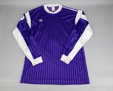 ADIDAS VINTAGE 1990/1992 VIOLET FOOTBALL SHIRT SIZE L LONG picture