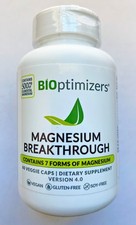 Bioptimizers Magnesium Breakthrough Supplement - Version 4.0- Fresh 60 Capsules- picture
