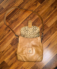 Coach Vintage Tan Soho Leather Crossbody with Signature Interior picture