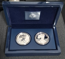 2012-S San Fran American Silver Eagle Proof & Reverse Proof Set of 2 Box & COA picture