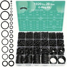 1020PCS O-Ring Assortment Kit | 20 Metric Sizes for Car Repair, Faucet, Air, Gas picture