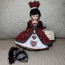 MADAME ALEXANDER 50465 Queen Of Hearts 8” Doll & Cheshire Cat Wonderland READ picture