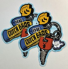 2 Dutch Bros June 3, 2026 Sticker Lot Keychain Design Shaka Hang Loose picture