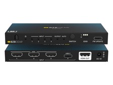 BZBGEAR 4x1 8K UHD HDMI/USB-C 2.1 Switcher (8K60/4K120Hz 4:4:4 VRR/ALLM/QMS/QFT) picture