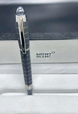 Montblanc Star Walker Ball Point Pen Black Check Body + Silver Clip |I Black Ink picture