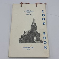 Vintage 1976 St Johns Lutheran Church Arnold MO Cookbook Ladies Aid Bicentennial picture
