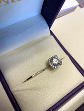 3.32ct Natural Round Brilliant Diamond - 2.5ct Sol 14k White Gold Ring picture
