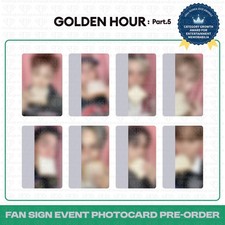 [PreSale] ATEEZ 14th Mini Album Golden Hour Pt.5 KPOPSTORE Fan Sign Photocard picture