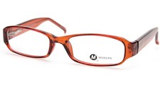 NEW MODERN OPTICAL Tomorrow Brown EYEGLASSES GLASSES FRAME 51-17-135 B28mm picture