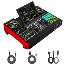 tenlamp G10 Gaming Audio Mixer, Audio Interface with 3.5mm/XLR Microphone Input, picture