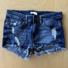 H M Girls Blue and Navy Shorts picture