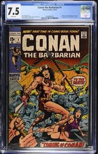 Conan The Barbarian #1 - CGC 7.5 WHITE PAGES 🔑 1st Appearance of Conan Marvel picture