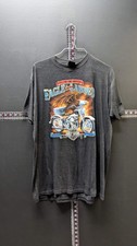 Vintage 1987 3D Emblem Harley-Davidson “The Eagle Has Landed” T-Shirt XL picture
