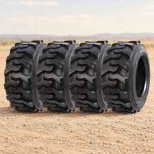 Set 4 12-16.5 Skid Steer Tires 12PR 12x16.5 SKS Loader Tire 12PLY TL Heavy Duty picture