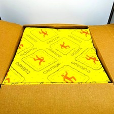 Spilfyter HVU-75 Universal SM Sorbent Pads 16in x 18in Hi Vis Yellow DW 100/Box picture