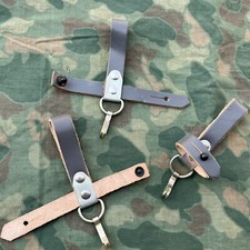 One (1) NOS East German Type 1 Knife Bayonet Scabbard Hanger Leather picture