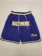 Hot Baltimore Ravens NFL Men Purple Pockets stitched Shorts picture