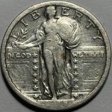 1918-S Standing Liberty Quarter — Circulated 🔥 Better Date  picture