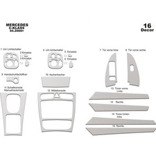 Wood Look Dash Trim Kit for Mercedes C Serisi  2000-2006 Auto Interior Panel picture