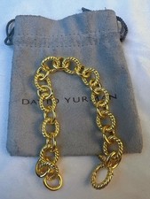 DAVID YURMAN 18K Gold Oval Link Cable Chain bracelet- 12MM picture