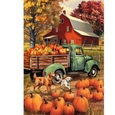 Briarwood Lane Autumn Farm House Flag 28x40 picture