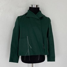 Marni Solid A-Line Jacket in Emerald. Extremely Rare. Worn Once picture
