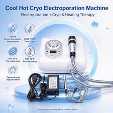 Cryo Cool Hot Electroporation Mesotherapy Skin Face Lifting Rejuvenation Machine picture