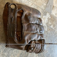 Vintage 1950s Geo.A.Reach Leather Baseball Glove Fielders Mitt Major League picture