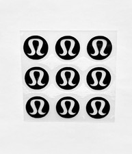 9 Pack Lululemon Black 1/2'' Iron On Vinyl Heat Transfer HTV picture