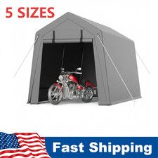 6x6/6x8/7x10/7x12/10x10 ft Outdoor Storage Shed Portable Garage Motorcycle Tent picture
