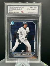 2026 Bowman Chrome George Lombard Jr. New York Yankees~ GEM MINT PTA 10🔥 picture