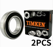 (Qty.2)TIMKEN 6006-2RS High Quality Two Side Sealed Ball Bearings 30X55X13MM picture