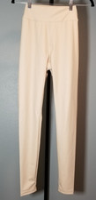 Offline by Aerie Real Luxe Legging Womens S Tan Faux Leather Activewear NWOT picture