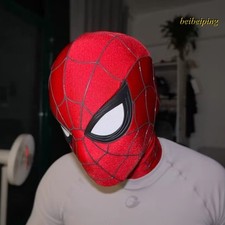 Spider-Man 4 Brand New Day Mask w/ Straps Headgear Faceshell Eyes Cosplay Props picture