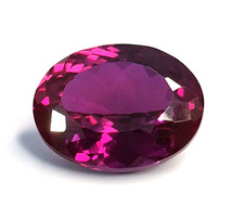 Dark Pink Ruby Natural Oval Cut 12-14 Ct Burma Certified Loose Gemstone TQ512 picture