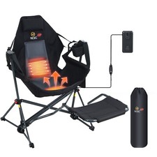 Hammock Camping Chair with Footrest, Heated Camping Chair Swing Chair Power Bank picture