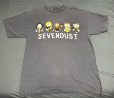 Sevendust vintage shirt South Park RARE Giant 2000 large grey good cond picture