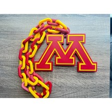 Minnesota Golden Gophers Oversized Necklace, Pendant Chain Sports Chain picture