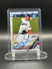 2019 Bowman Draft #CDA-JL Jimmy Lewis Chrome Draft Pick Autographs picture