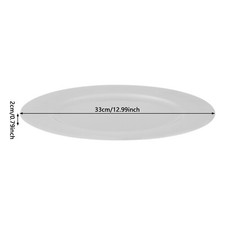 Round Silver Charger Plates Set 100 Pcs 33 × 2 cm PP For Wedding Party picture