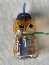 2026 Starbucks Singapore x Mofusand Collection Cat Shaped Glass Cup Baseball Cap picture