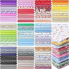 100 Pieces 10 x 10 Inches Cotton Fabric Squares, Precut Quilting Fabric picture