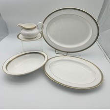 Royal Doulton England CLARENDON Pattern English Fine Bone China 4 Serving Pieces picture
