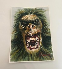 Bigfoot Face Sasquatch Original Art 10.5x14 Watercolors Gary Caradonna picture