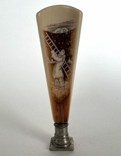 19th c French Seal Ivory Painted Pierrot picture