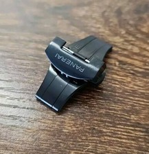 PANERAI WATCH OEM 22MM PVD BLACK FOLDING DEPLOYANT / DEPLOYMENT BUCKLE PAV00724 picture
