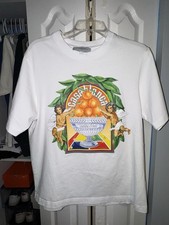 Pre-Owned AUTHENTIC Size M Casablanca PANORAMIQUE SHORT SLEEVE T-SHIRT White picture